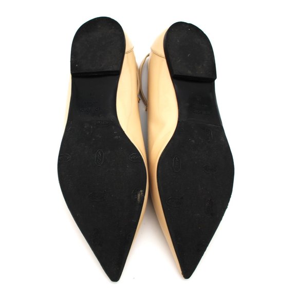 Tom Ford Padlock Patent Leather Gold Lock/Key Ankle Strap Ballet Flats Shoes 41 - Picture 7 of 7